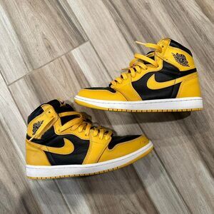 Jordan 1 High Pollen Men's Yellow and Black Sneakers